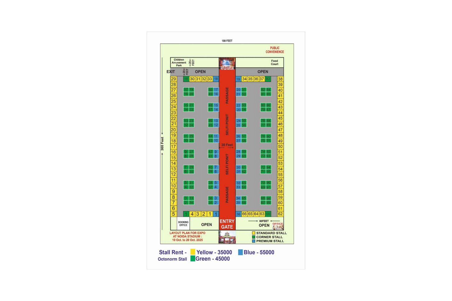 Stall Booking Layout - Diwali Expo